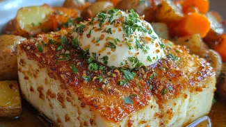 Imagem da notícia Tofu Crocante com Batatas e Cenouras Assadas: Um Banquete de Sabores e Texturas